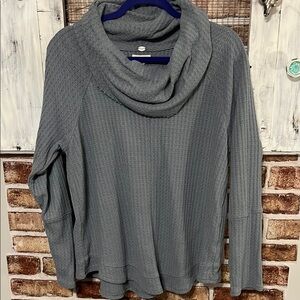 Cupio Charcoal Cowl Neck Sweater